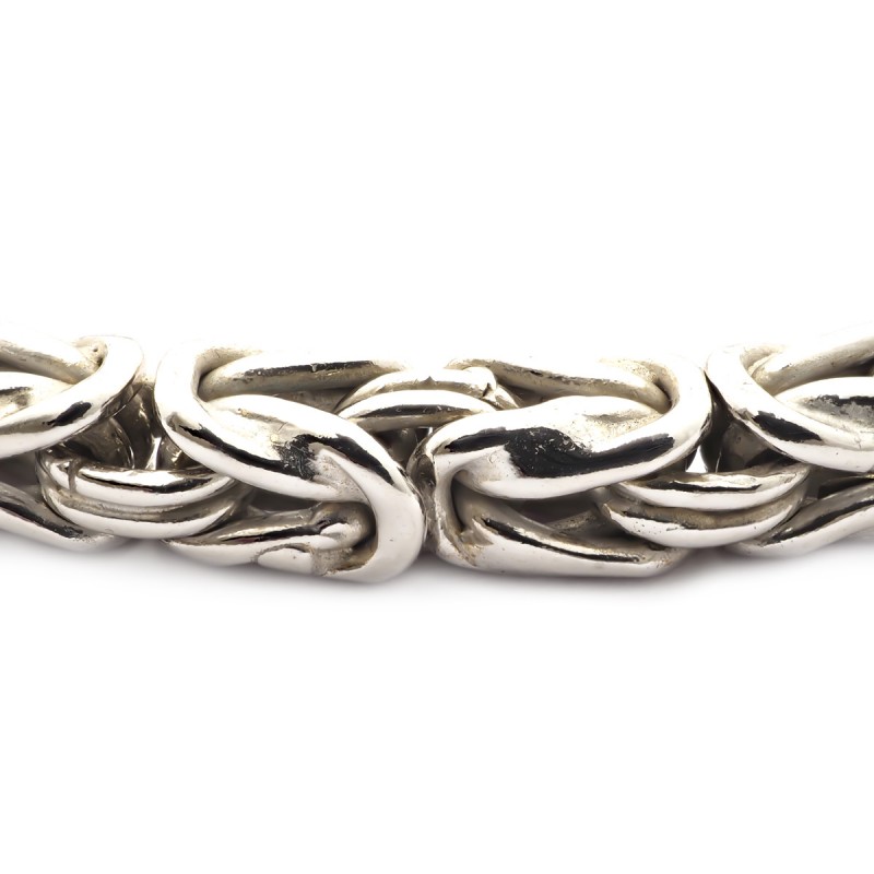 Bracelet maille balinaise carrée Carador en argent 925/000