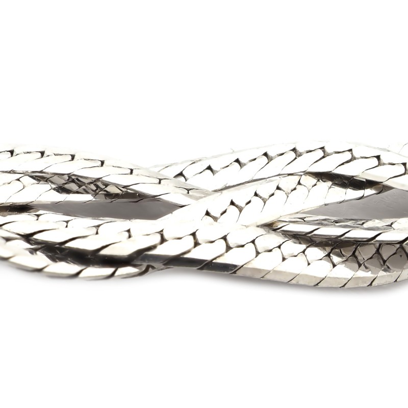 Bracelet femme Carador maille tressée argent 925/000 7 mm