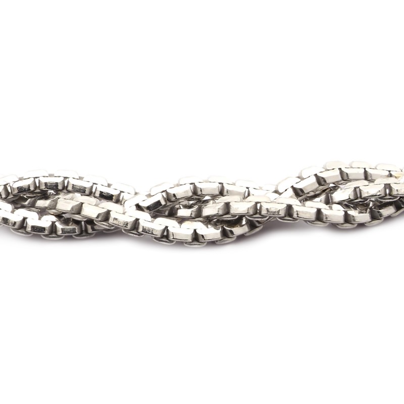 Bracelet femme Carador maille tressée argent 925/000
