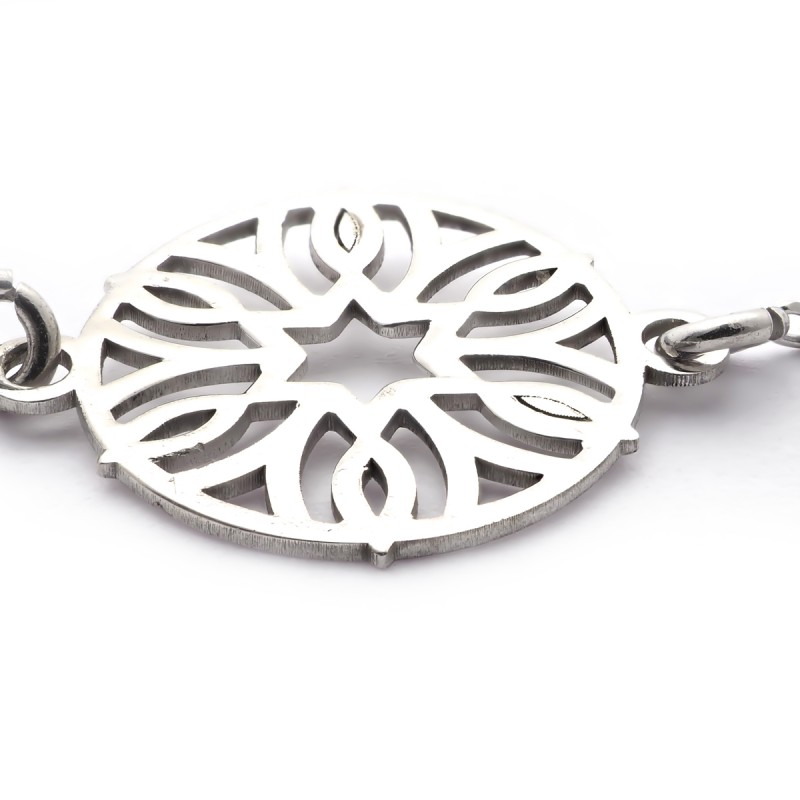 Bracelet femme Carador fleur dentelle en argent 925/000