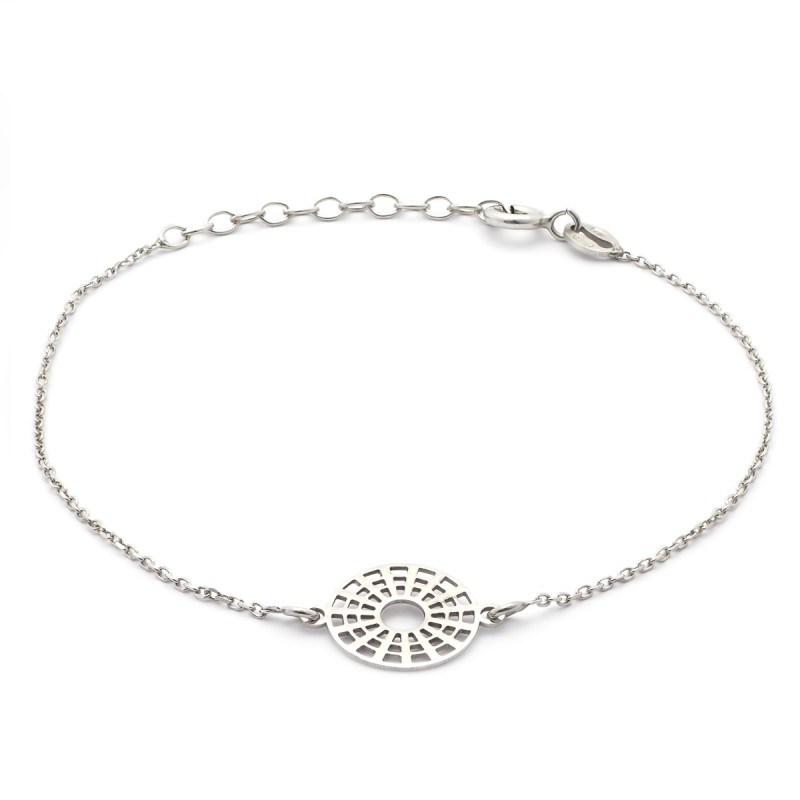 Bracelet femme Carador cercle dentelle graphique en argent 925/000
