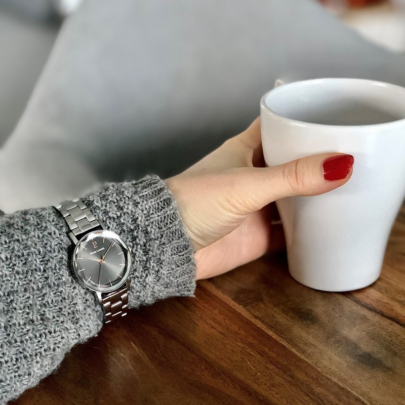 Montre Femme Pierre LANNIER en acier gris argent COLLECTION MULTIPLES