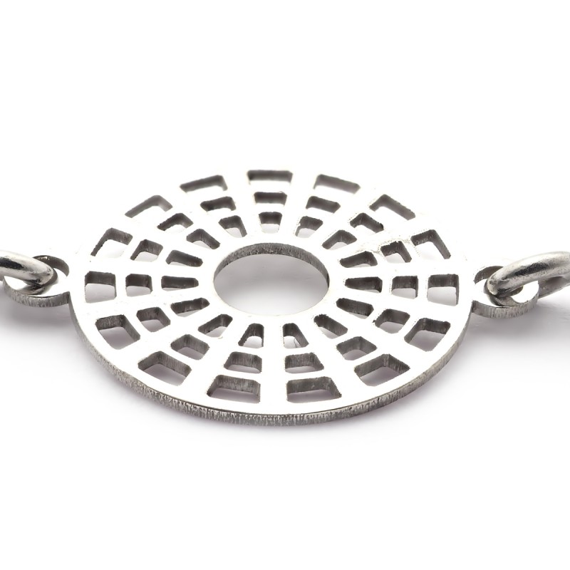 Bracelet femme Carador cercle dentelle graphique en argent 925/000