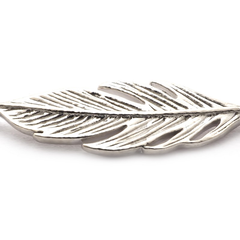 Bracelet Carador motif plume en argent 925/000