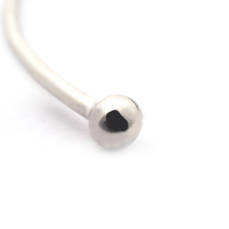 Bracelet rigide Carador motif plumes en argent 925/000