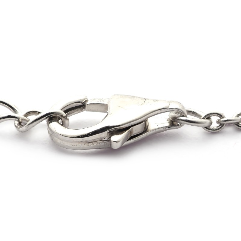 Bracelet en argent motifs coeurs entrelacés