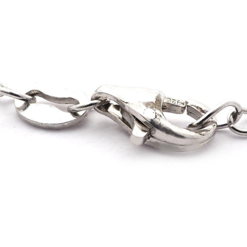 Bracelet Femme Carador chaine et ornement empierré de zircons bicolores