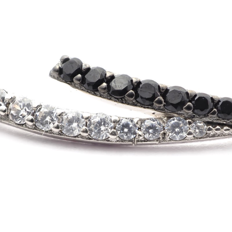 Bracelet Femme Carador chaine et ornement empierré de zircons bicolores