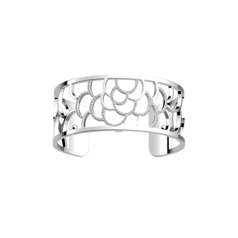 Bracelet Manchette Femme Les Georgettes Collection Les Précieuses Gourmandise Finition Argent 25mm