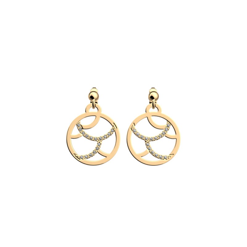 Boucles d'oreilles femme Les Georgettes Collection les précieuses Gourmandise finition doré 16mm