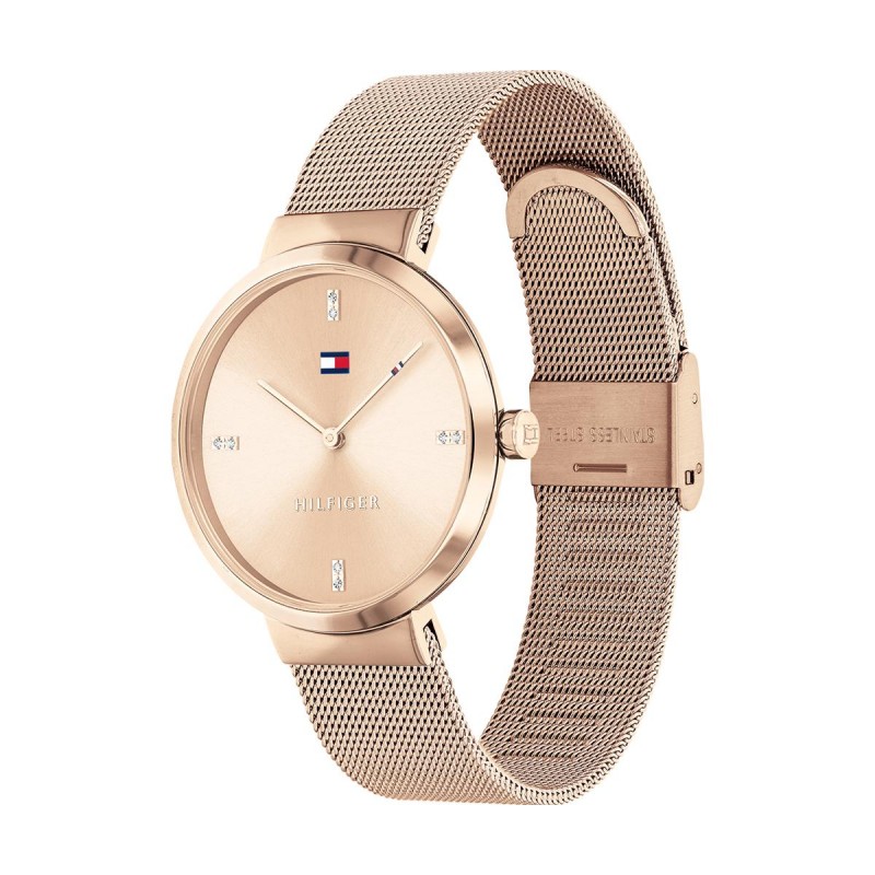 Montre femme Tommy hilfiger couleur dorée rose