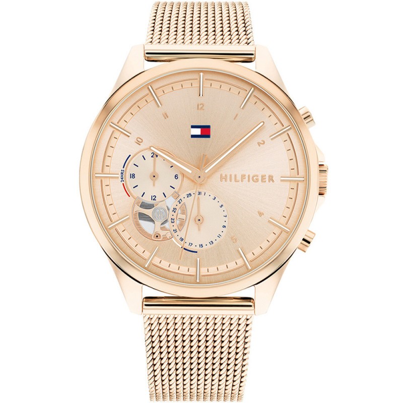 Montre femme Tommy hilfiger couleur dorée rose
