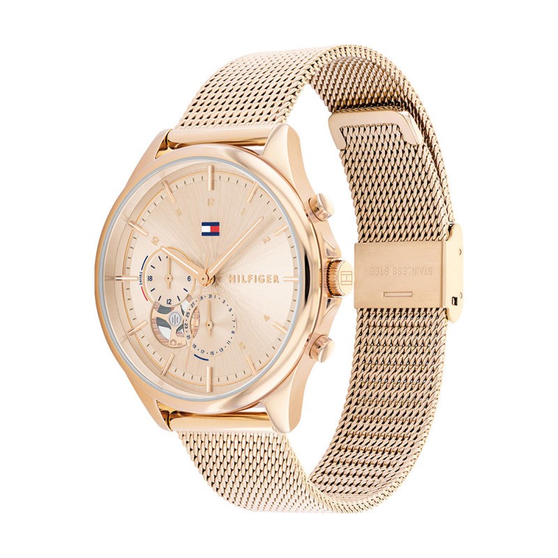 Montre femme Tommy hilfiger couleur dorée rose