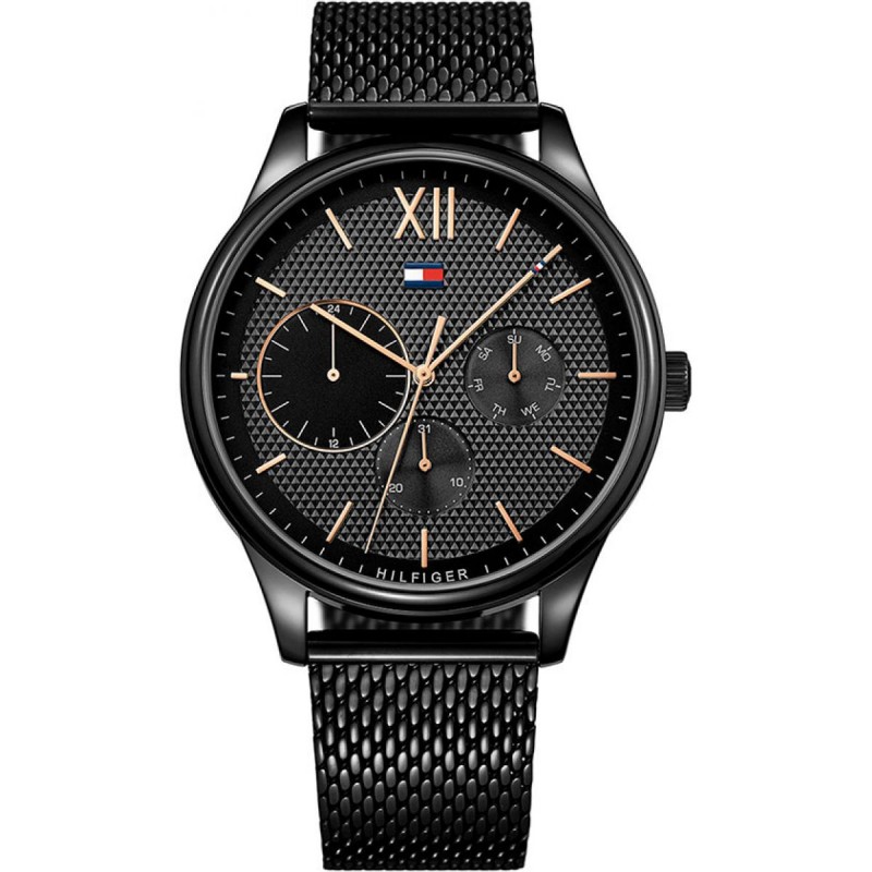 Montre Homme tommy hilfiger acier couleur noire
