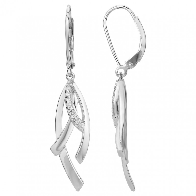 Boucles d'oreilles dormeuses Carador en argent 925/000