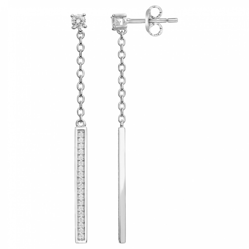 boucles d'oreilles pendantes Carador en argent 925/000