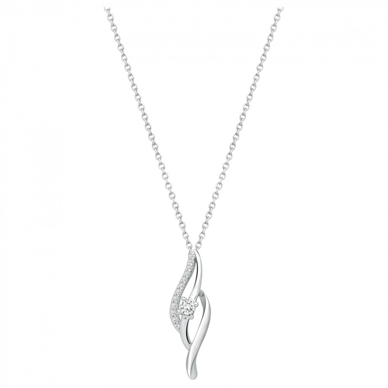 Collier femme Carador en argent 925/000 et oxydes de zirconium