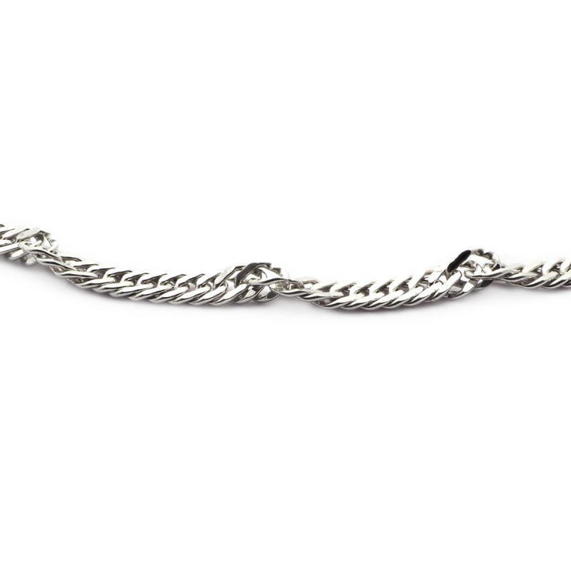 Bracelet Femme maille singapour Carador en argent 925/000