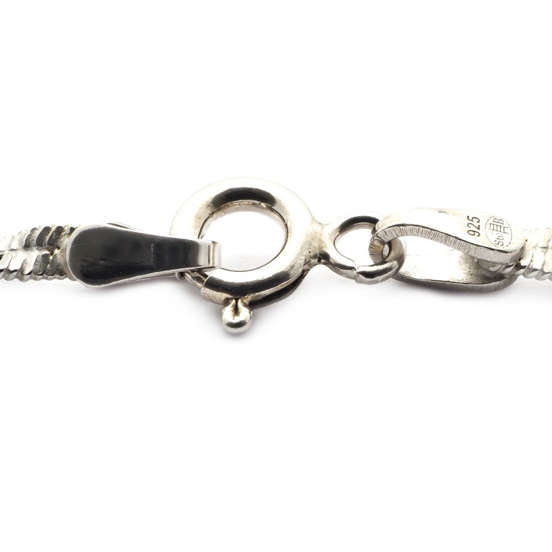 Bracelet Femme maille singapour Carador en argent 925/000