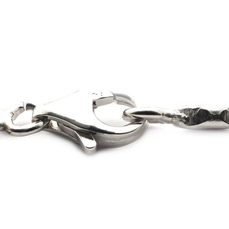 Bracelet en argent 925/000  maille grain de café CARADOR