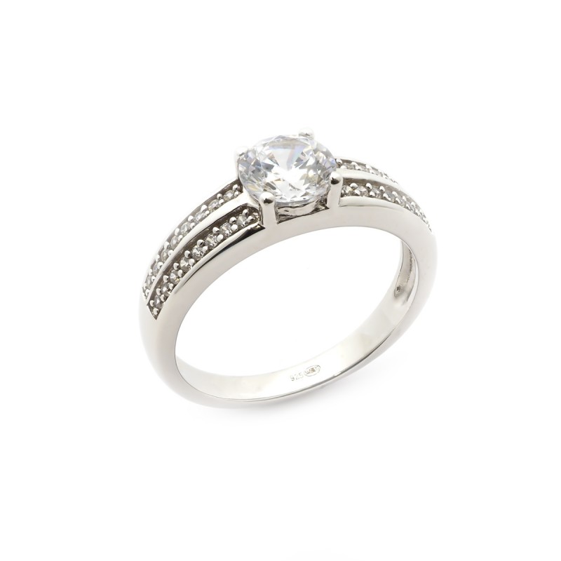 Bague femme Carador en argent avec oxydes de zirconium