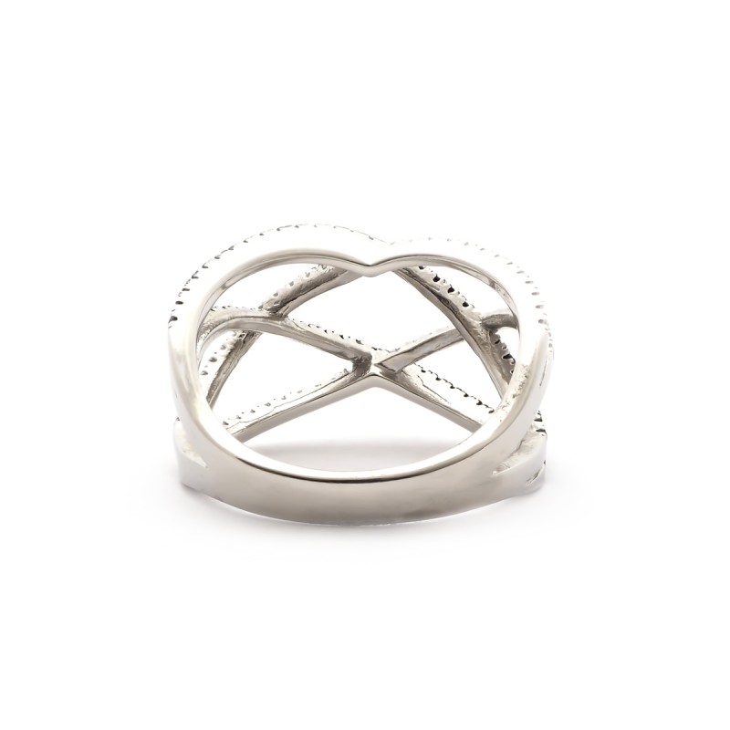 Bague Carador Argent 925/000e Oxydes bicolores