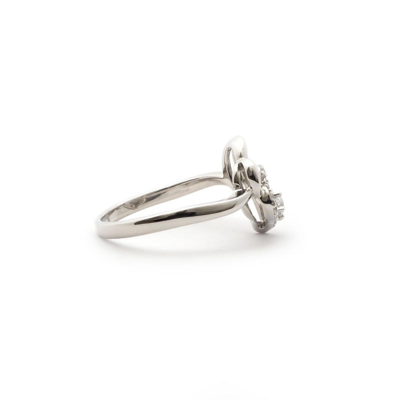 Bague femme Carador en argent motif cœur avec oxydes de zirconium