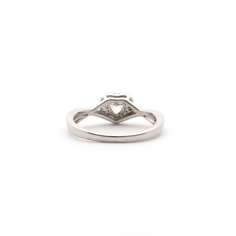 Bague femme Carador en argent motif cœur