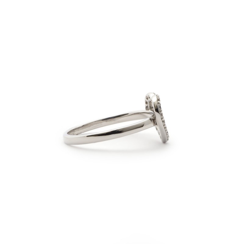 Bague femme Carador  en argent motif cœur avec oxydes de zirconium