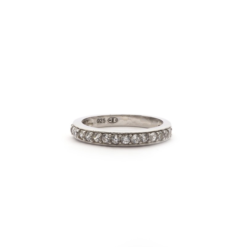 Bague femme Carador demi tour argent 925/000 et oxydes de zirconium