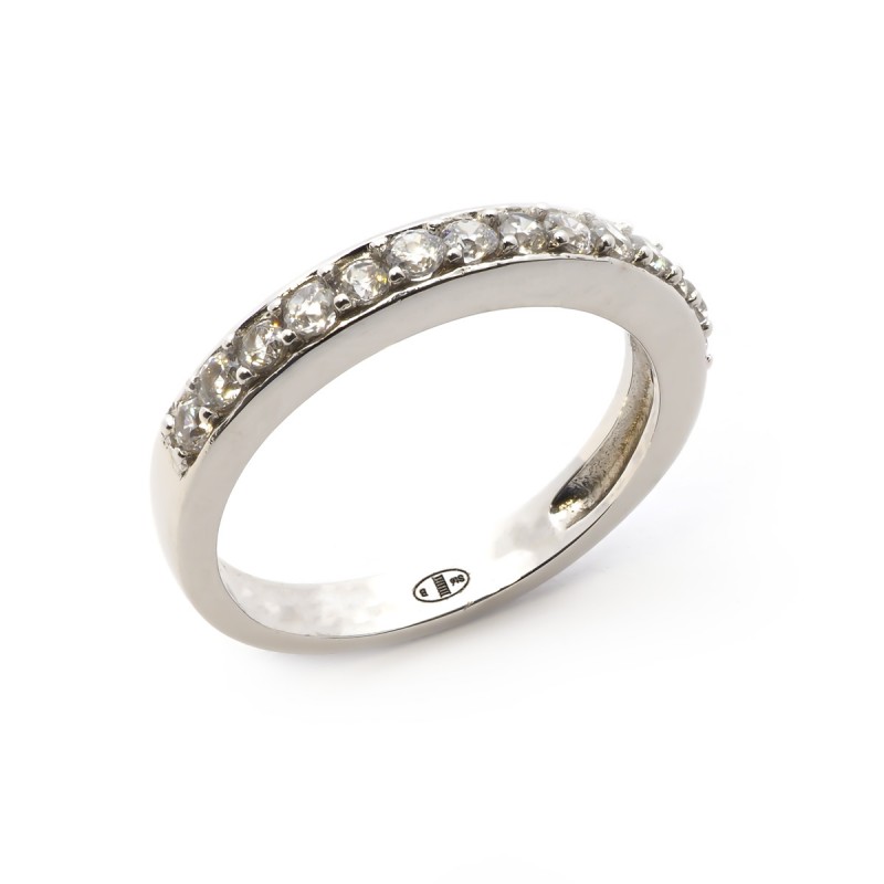 Bague femme Carador demi tour argent 925/000 et oxydes de zirconium