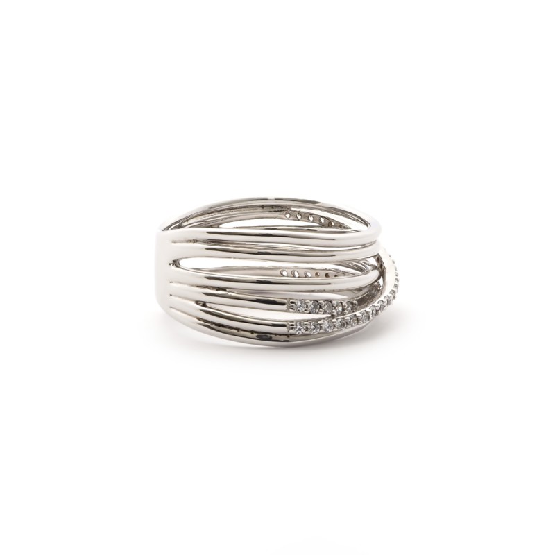 Bague multi anneaux et oxydes de zirconium