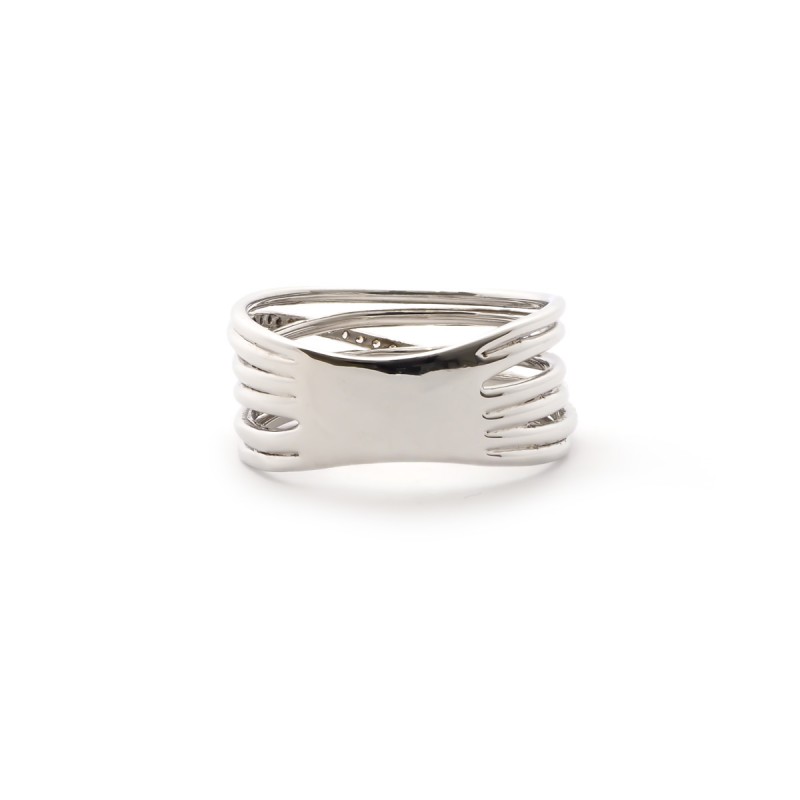 Bague multi anneaux et oxydes de zirconium