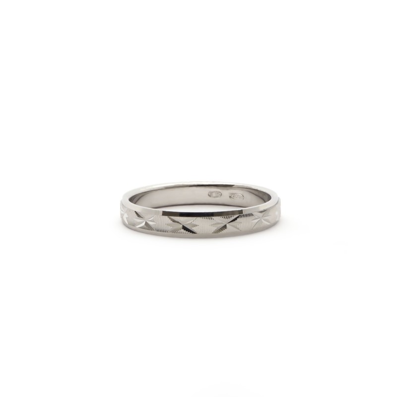 Bague femme Carador anneau ciselé étoile argent 925/000