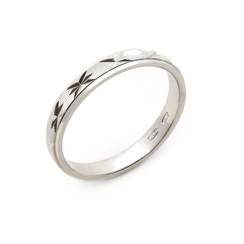 Bague femme Carador anneau ciselé étoile argent 925/000