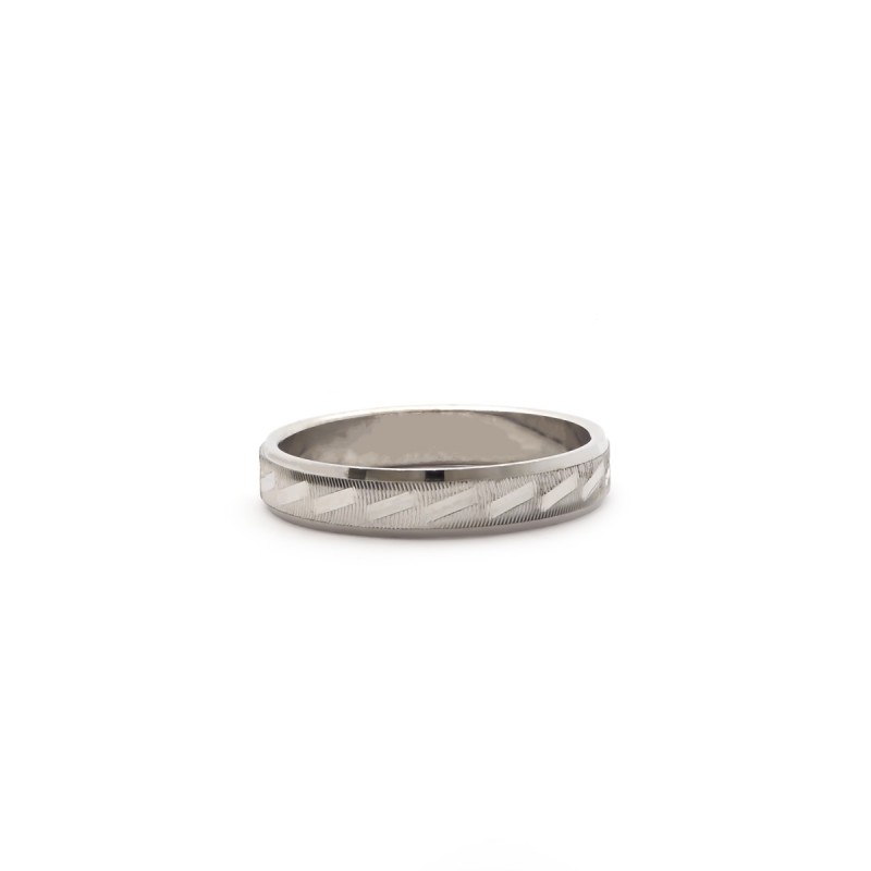 Bague femme Carador anneau ciselage barrette argent 925/000