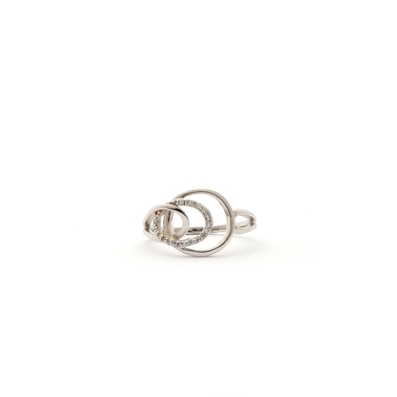 Bague argent femme Carador cercles
