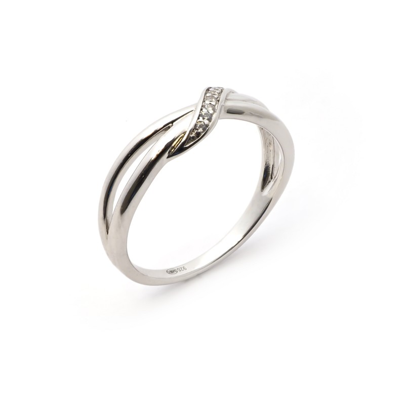 Bague femme Carador en argent avec oxydes de zirconium