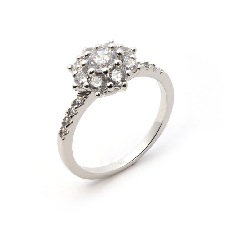Bague argent femme carador