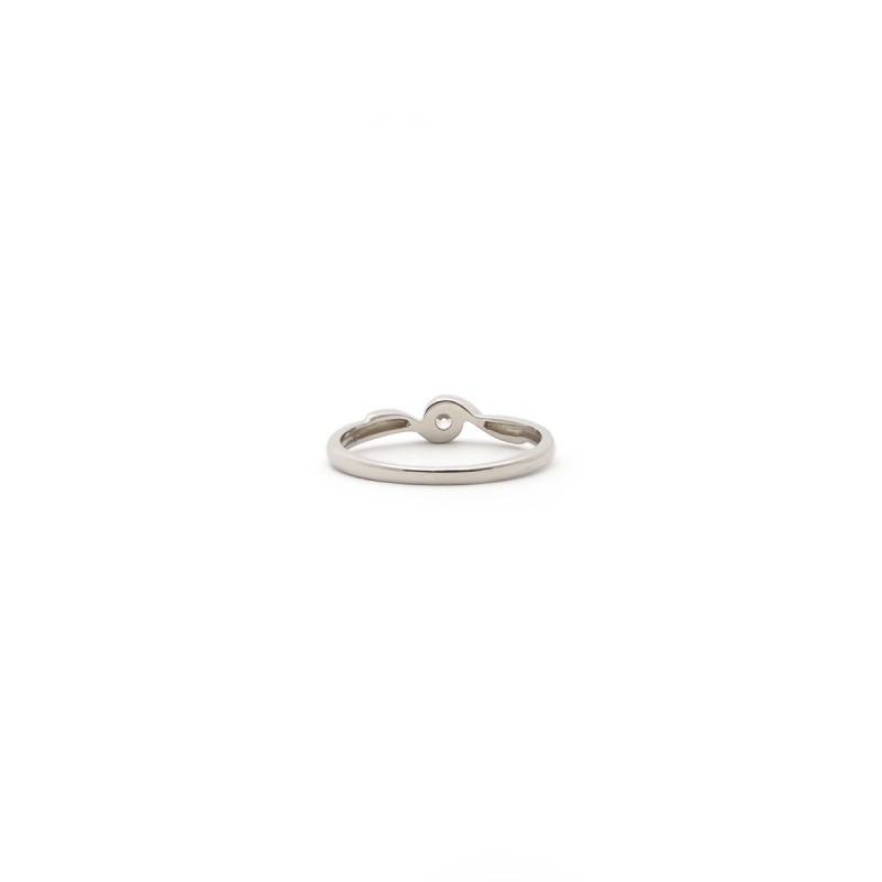 Bague solitaire oxyde de zirconium