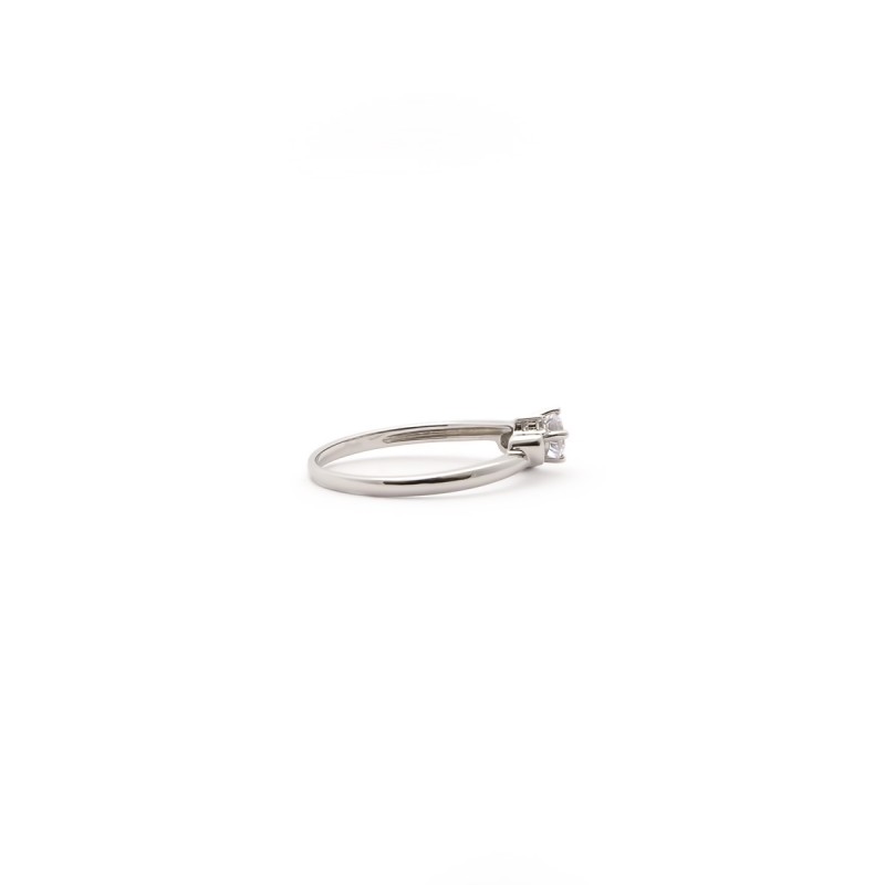 Bague solitaire oxyde de zirconium