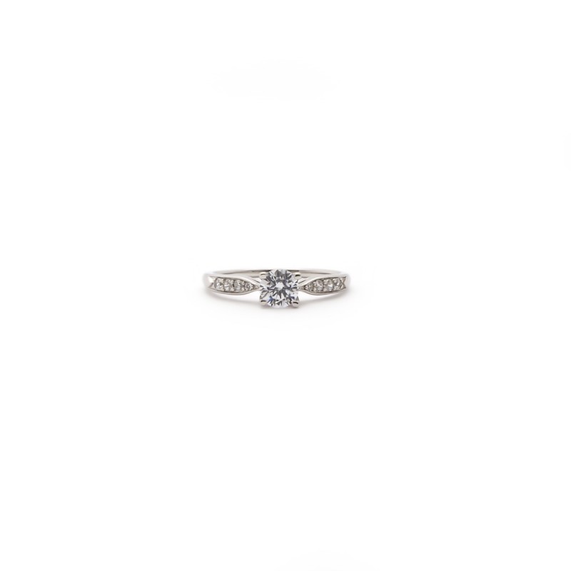 Bague argent femme Carador solitaire