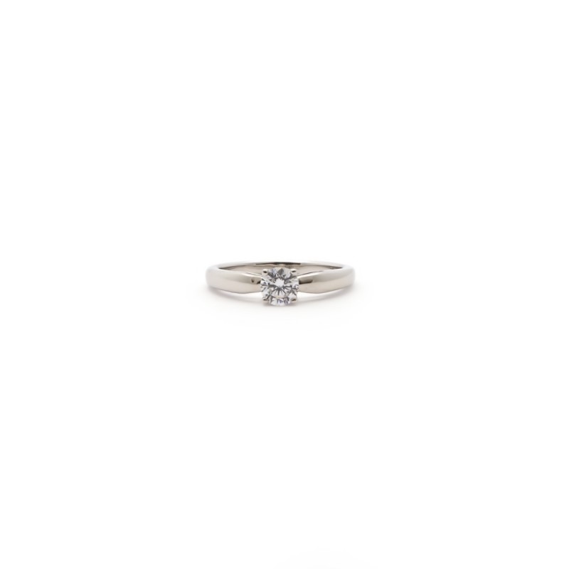 Bague solitaire carador femme en argent avec oxyde de zirconium