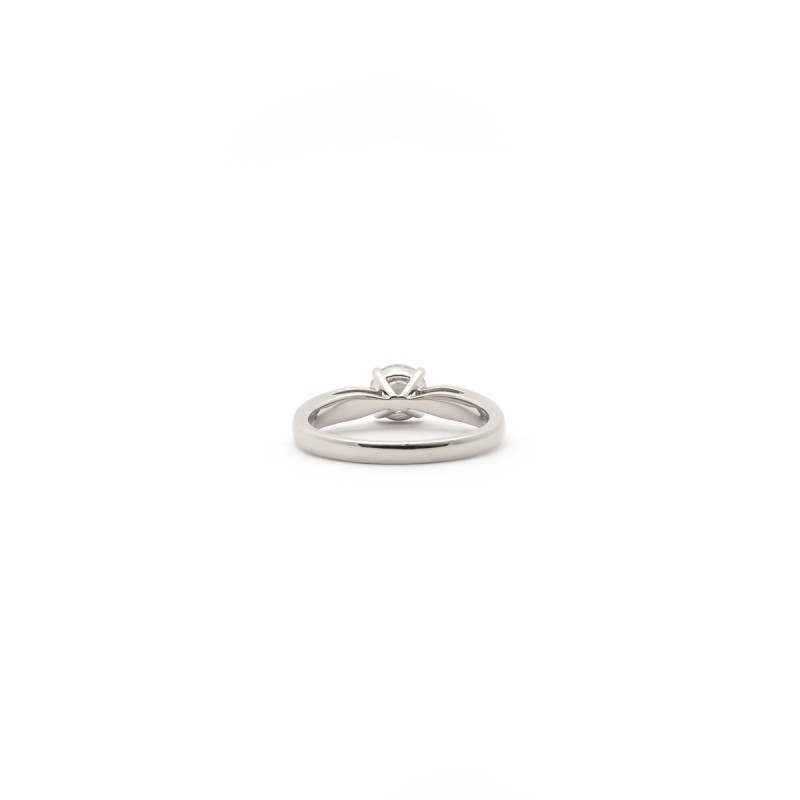 Bague solitaire femme Carador en argent avec oxyde de zirconium