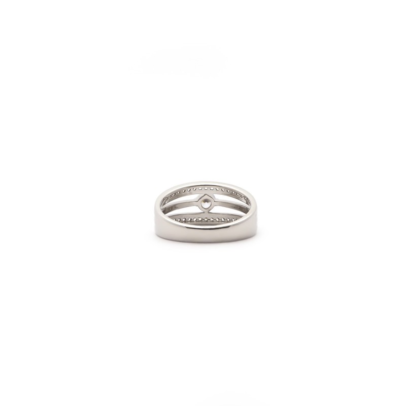 Bague femme carador en argent avec oxydes de zirconium
