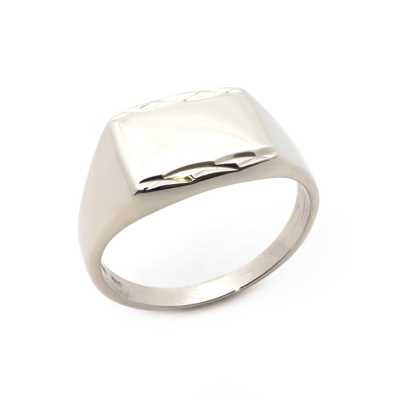 Chevalière Carador rectangulaire argent 925/000