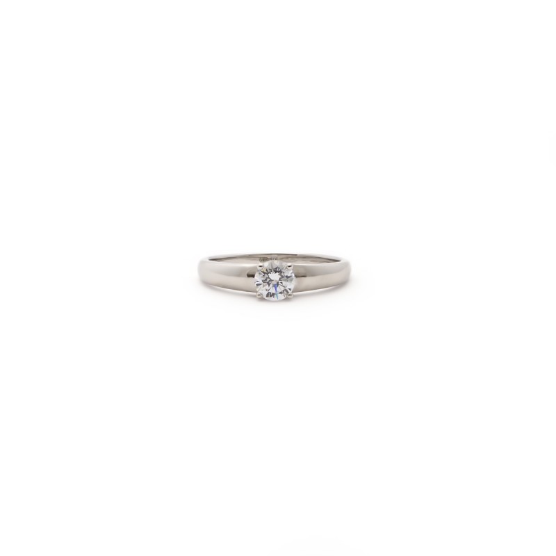 Bagues femme Carador en argent un solitaire et une alliance avec oxydes de zirconium