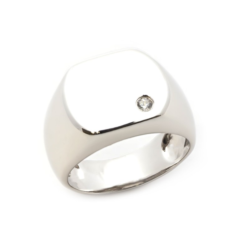 Bague chevaliére homme en argent 925/000 de chez Carador