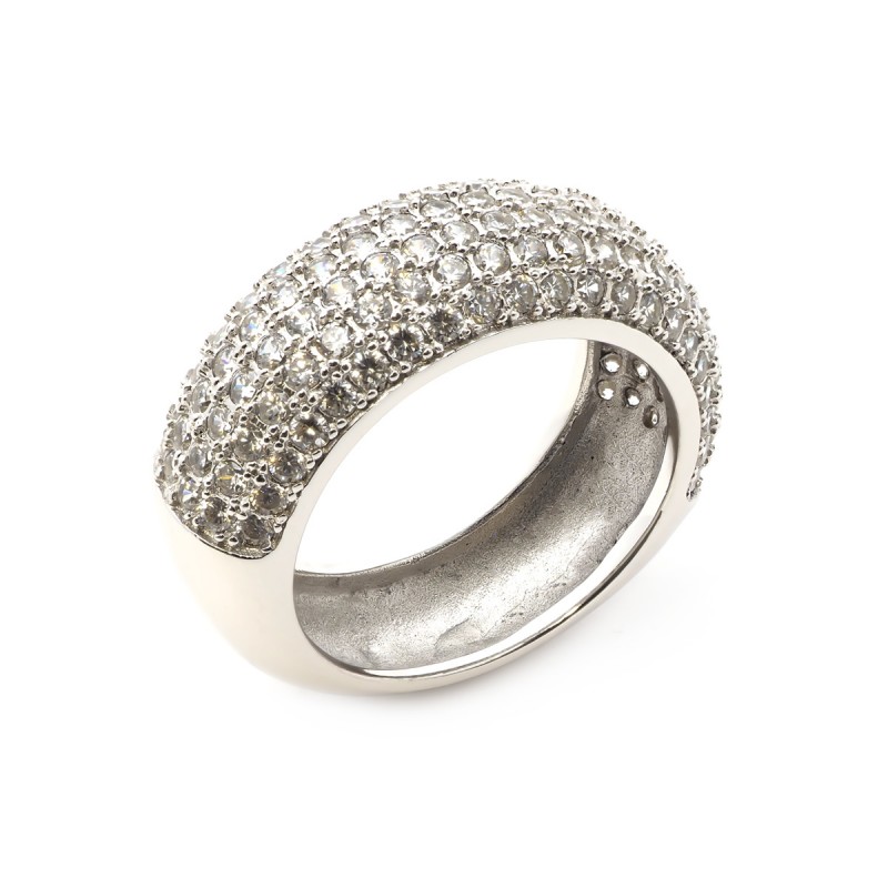 Bague femme Carador argent 935/000 et oxydes de zirconium