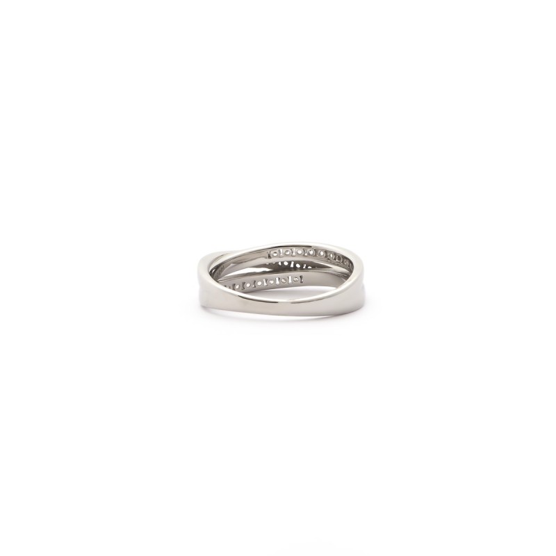Bague triple anneaux Carador en argent 925/000 et oxydes de zirconium